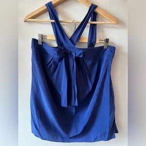 Jacob Vintage Silk Bow Tank M